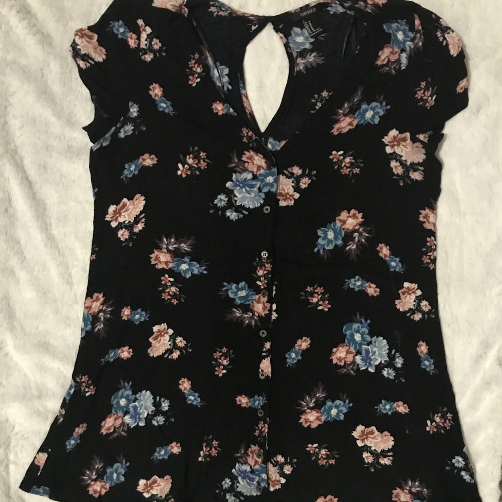 Floral Print Button-Down Dress